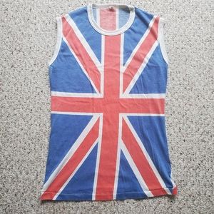 Vintage union jack muscle tank